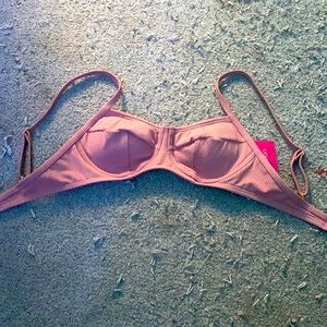 XS pink bathing suit top